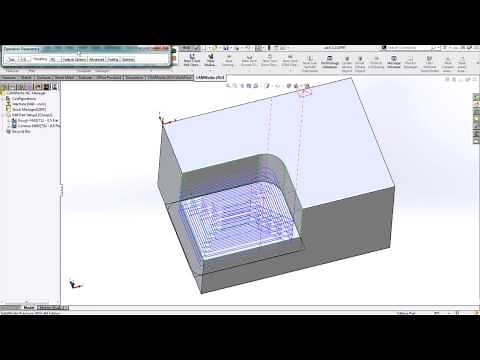 CAMWorks - Programming a Corner Slot or Slot
