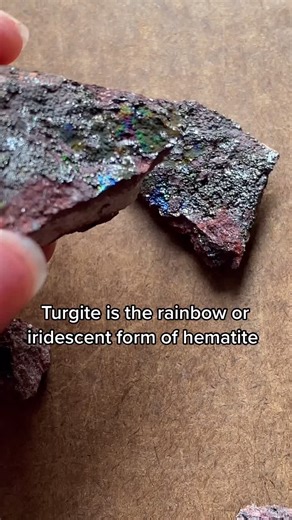 Turgite Mineral: Rainbow Hematite and Goethite Formation
