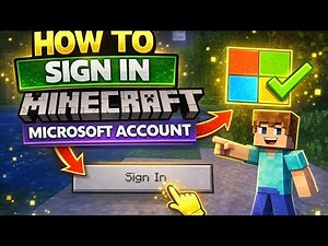 how to sign in Minecraft Microsoft account in Minecraft 📌