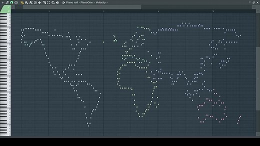 世界地图钢琴曲