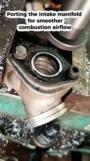 Porting Intake Manifold for Power 😊#IntakeManifold #Porting #EnginePerformance #CarMods #automobile