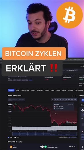 Bitcoin Zyklen erklärt! #fyp #bitcoin #kryptowährung #geld #inflation #gold
