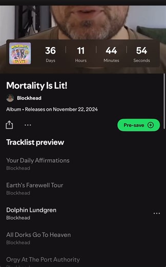 20 reactions | hey! pre-save my upcoming album on Spotify: https://open.spotify.com/prerelease/6S1vAIyKWGSxg8nkWMhDHU | The Real Blockhead | Facebook