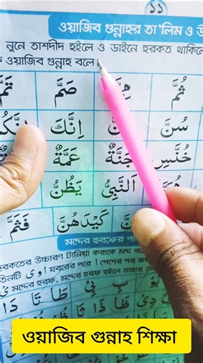 عَمَّ.اَنَّ ৯৯% মানুষ ওয়াজিব গুন্নাহ ভুল করি। #Wazeeb gunnah#education Learn qaida with wazib gn