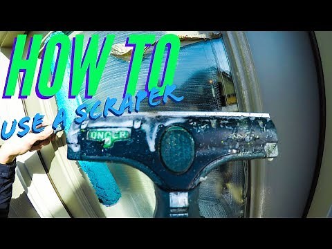 How To Use A Scraper - Professional Window Cleaning