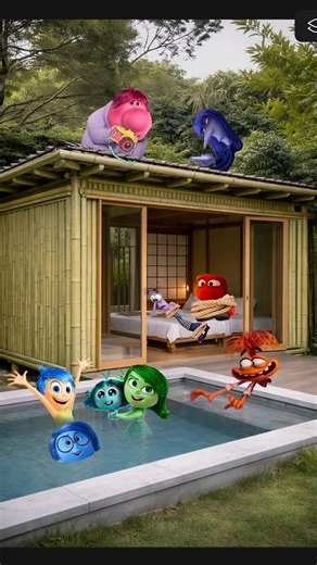 Pool Party Turned Into Chaos! 😱 Why Is Anger Tied Up Inside The House?! #anger #joy #insideout