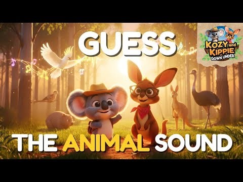 Guess That Aussie Animal! 🐨🎵 Fun Sounds Game for Kids 🇦🇺 | Kozy & Kippie