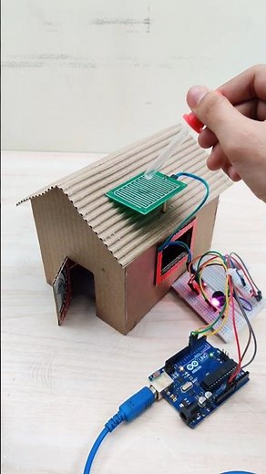 Rain Detector using Arduino | Rain Sensor | Arduino Short