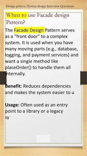facade design pattern,#when to use