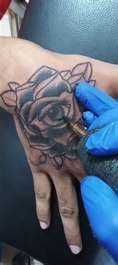 how to rose tattoo on hand