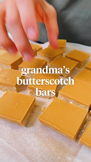 My grandma always made the best no-bake butterscotch bars. This is her recipe, which is perfect for fall, and usually everyone’s favorite to enjoy! Recipe in the comments! | Wyse Guide