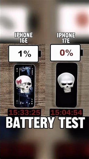 IPHONE 16E VS IPHONE 17E BATTERY TEST!!