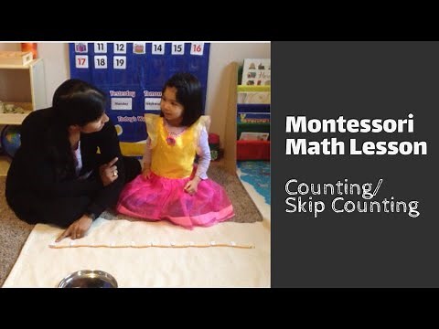 Montessori Math Lesson: Counting & Skip Counting with a Bead Chain
