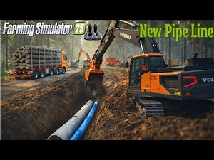 I LOADED TONS of LOGS… Then Started a MASSIVE CONSTRUCTION PROJECT 🚜🌲 | FS25