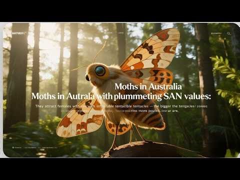 Moths in Australia with plummeting SAN values【Animal Pioneers】#Australian moth#animals