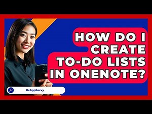 How Do I Create To-do Lists In OneNote? - Be App Savvy