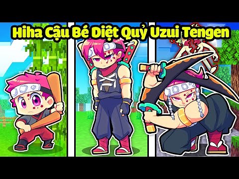 NẾU HIHA CẬU BÉ DIỆT QUỶ CÓ CUỘC SỐNG TRONG MINECRAFT*HIHA THANH GƯƠM DIỆT QUỶ 🤩😘