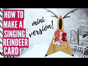 Singing Reindeer Teepee Card | Christmas Card