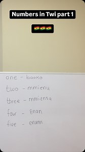 389 reactions · 22 shares | Numbers in Twi part 1 For 1 on 1 Twi Lessons email me or send me a message for more details | Learn Twi | Facebook