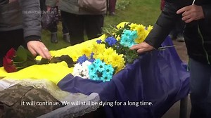 Funeral held for fallen Ukrainian soldier as European leaders set to discuss US plan on Russia’s war