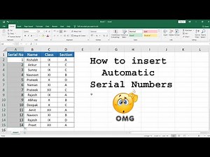 How to insert automatic serial number in #excel |बड़ी useful trick है | Excel Seekho |