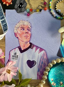 Amazingphil Phanart Print A5 - Cute Phil Lester Purple Digital Fanart Artprint - Etsy