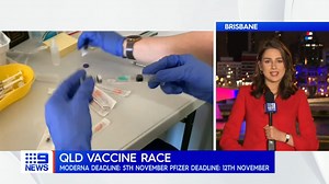 Queenslanders have been given the gift of time with their vaccination goal post shifting in the lead up to the state opening their borders. #9News | Nightly at 6pm | 9 News Queensland