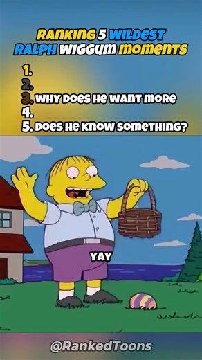 Ranking 5 Wildest Ralph Wiggum Moments