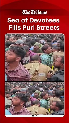 Massive Crowd of Devotees Gathers for Jagannath Rath Yatra 2026 in Puri