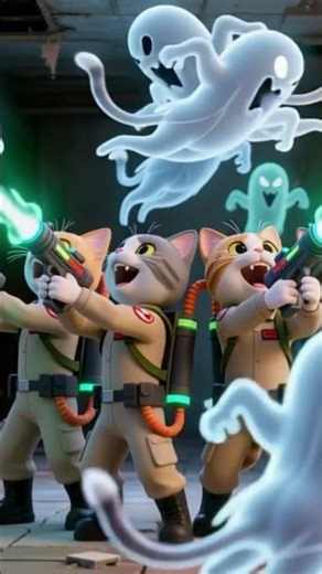 Cats ghostbusters #shorts #movie #cats #ghost #ghostbusters