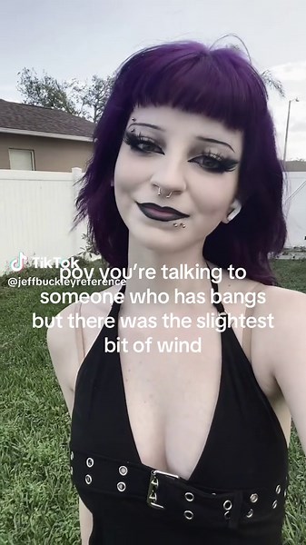 oops posted twice #fyp #bangs #alt #alternative #goth #althair #gothhair