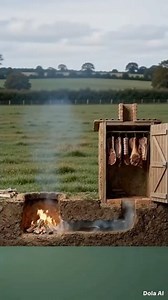 Building an Underground Smoker from Scratch #survival #bushcraft