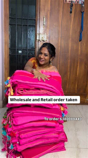Alai Fashions on Instagram: "Lollipop orange pink khadi 5.5 mtrs Retail price 650 free shipping Wholesale price #dm"