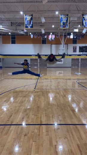 ISAIAH HILL 💙 on Instagram: "Toe Touch Back Handspring Back Tuck. *Bring it on~ “Standing procedure”!!🙂‍↕️👏🏾 #bringiton #cheer #flip"