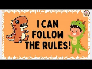 I Can Follow the Rules (Dinosaur Classroom / Home Rules )