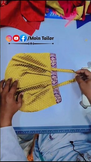 Make a beautiful bag from leftover clothes/how to make a bag/bag stitching#viralvideo #mointailor...