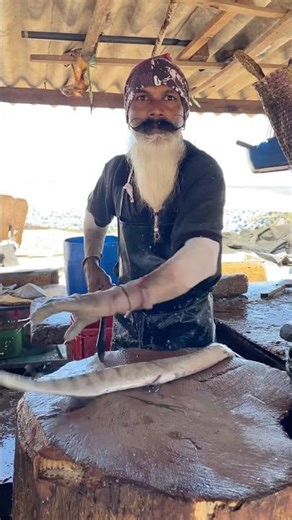 Amazing GARFISH Cutting Masterclass! 🫨 Needle Fish Cutting at Fish Market #fishcutting #shorts