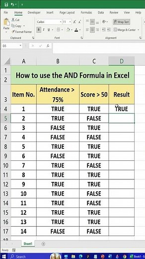 💡 How to Use the AND Formula in Excel | Step-by-Step Guide for 2025 ⚡