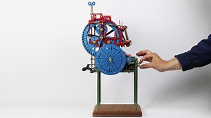 This miniature tribute to the Marble Machine X is a mechanical, Meccano-esque synth wonder