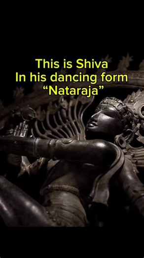 storywithri on Instagram: "Shiva Nataraj, the "Lord of Dance," represents the Hindu deity Shiva as the cosmic dancer performing the Tandava, a divine, rhythmic dance symbolizing the cosmic cycles of creation, preservation, and destruction. Originating from Southern India, this iconic form embodies the balance between kinetic energy and inner stillness, with a ring of fire representing the universe. #history #shiv #didyouknow #reelsinstagram #art . . . . . . . . . . . . . . (lord shiva sculpture,