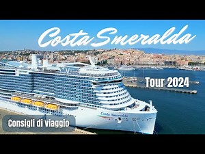 Costa Smeralda SHIP TOUR and travel tips 4K SHIP TOUR Mediterranean Cruise