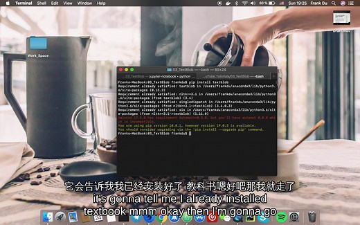 自然语言处理与TextBlob情感分析：一个Python NLP库（中英字幕）
