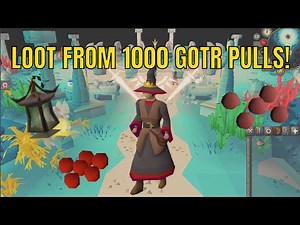 Loot from 1000 Guardians of the Rift Pulls - OSRS