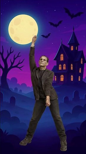 Frankenstein shocks Halloween with 4 monster dances 💀