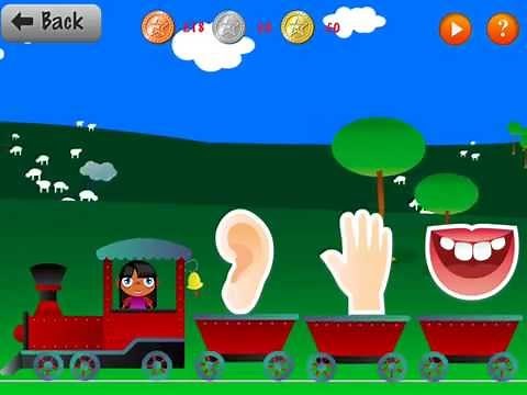 BODY PARTS IN FRENCH * Lesson 4 * Kids Learn Vocabulary App