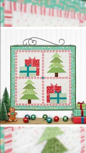 Celebrate each month with the Pieceful Patchwork Wall Hanging Series! Shop the December Kit now!