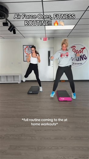 Ayyy a new step routine in the app!! 👏🏻🤍🤍 *full workouts with us through the Beat Boxing Fitness app on the App Store* | Bev & Haily's Beat Boxing Fitness