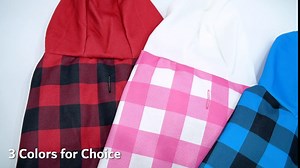 Plaid Dog Hoodie Sweater Outfit for Small Medium Large Size Dog Pink, Puppy Clothes Dog Sweatshirt with Hat for Cat XS-L, Dog Pullover Apparel Cat Hooded Shirts Cold Weather Coats Spring Autumn Winter