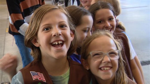 A Girl Scout spoke up at a meeting and helped a family avert disaster