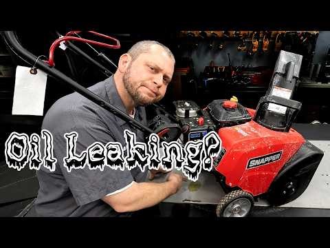 Snowblower Leaking Oil? Briggs & Stratton Crankcase Gasket & PTO Seal Fix With UV Dye Test